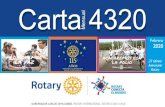 Carta Mensual GD Carlos - FEBRERO 2020€¦ · Rotary Club Central. Actualizar y complementar los planes del club en relación a Involucramiento de socios, Contribución a la Fundación