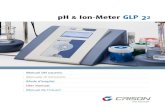 pH Ion-Meter 2 - Crison Instruments...Medidas de seguridad Composición del equipo Accesorios: - Disoluciones tampón, frascos de 125 ml. - Agitador magnético. - Frascos para calibración