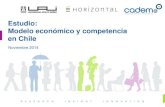Estudio: Modelo económico y competencia en Chile · Muy bueno / Bueno 35% Malo / Muy malo 17% Regular 46% No sabe, no responde 2% Casos: 1440 Pensando en el modelo económico que