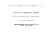 ASAMBLEA INSTITUCIONAL REPRESENTATIVA (A.I.R.) … · Modelo Organizacional para el Instituto Tecnológico de Costa Rica Acuerdo aprobado por la Asamblea Institucional Representativa