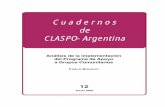 C u a d e r n o s de CLASPO- Argentinalanic.utexas.edu/project/laoap/claspo/cca/cca0012.pdfdel Programa de Apoyo a Grupos Comunitarios (PAGC) que funciona en el ámbito del Gobier-