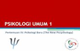 PSIKOLOGI UMUM 1 - ocw.upj.ac.idocw.upj.ac.id/files/Slide-PSY101-PSY101-Slide-4.pdf · Sebagai ilmu, psikologi fokus pada pengalaman-pengalaman yang disadari (consiousness). Hanya