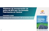 Sistemas de incorporación de polvo de NFU por vía húmeda ......técnica, especialmente vía humeda “en central” •Nuevas experiencias en España, desde ’96, vía húmeda