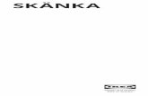 SKÄNKA - IKEA · 2020. 7. 28. · 4 English Important! If the pot/pan is provided with a glass lid, be careful when screwing the knob on to the lid. Do not screw on too tightly,