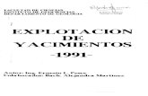 EXPLOTACIÓN DE YACIMIENTOS...EXPLOTACIÓN DE YACIMIENTOS -1991-Autor: Ing. Ernesto L. Pesce (1) Colaborador: Bach. Alejandra Martínez (2) (1) Profesor Adjunto del Departamento de