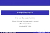 C´omputo Evolutivo a.morales/EC/pdf/Clase-abc-res.pdf · PDF file 2019. 2. 27. · C´omputo Evolutivo Dra. Ma. Guadalupe Mart´ınez Instituto Nacional de Astrof´ısica, O´ptica