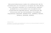 Documento Español de Consenso sobre la utilización del ......Recomendaciones sobre la utilización de la ventilación no invasiva y terapia de alto flujo con cánulas nasales en