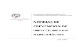 HOSPITAL CENTRAL INSTITUTO DE PREVISION SOCIAL · III.6 Manejo de filtros de hemodiálisis 11 III.7 Normas de prevención de Hepatitis y SIDA en unidades de hemodiálisis 12 III.8