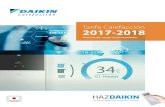 Tarifa Calefacción 2017-2018 - ClimaprecioTARIFA CALEFACCIÓN DAIKIN 2017-2018 R-32 Daikin comienza la comercialización de la primera bomba de calor multifunción, realmente adaptada