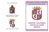 AYUNTAMIENTO DE ERMUA ERMUKO HIRIKO UDALA...organizar la semana cultural y deportiva del centro cultural Castilla y León. Yo como presidente tengo el honor de presentaros el programa