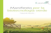 Manifiesto por la biotecnologi´a verde...Manifiesto por la biotecnologi´a verde Índice Introducción a la biotecnología verde 4 Competividad, sostenibilidad y más cosas 5 Los