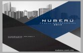 NUBERU · 2017. 9. 11. · NUBERU INTRODUCCIÓN Fundada en 2004, NUBERU combina la ﬂexibilidad de una empresa joven con la solidez de más de 40 años de experiencia en el ramo