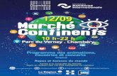 Chambéry Le Marché des Continents est organisé par la Ville de Chambéry et Chambéry Solidarité Internationale avec le soutien des associations suivantes : 73 valeurs100frontières