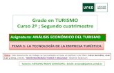 Grado en TURISMO Curso 2º ; Segundo cuatrimestrehorarioscentros.uned.es/archivos_publicos/qdocente... · de la Economía del Conocimiento de no ser por la consolidación de la INFORMACIÓN