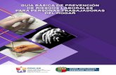 GUÍA BÁSICA DE · 2020. 2. 13. · Guía Básica de Prevención de Riesgos Laborales para las Personas Trabajadoras del Hogar 5 Índice Presentación de la Consejera de Trabajo