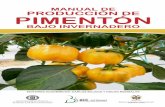 Manual de producción de pimentón bajo invernadero · ©Fundación Universidad de Bogotá Jorge Tadeo Lozano, 2012 Carrera 4 No. 22-61 / pbx: 2427030 / PRODUCCIÓN DE PIMENTÓN BAJO