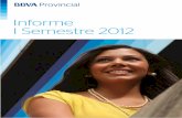 Informe I Semestre 2012 - BBVA Provincial...semestral comprendido entre el 1 de enero 2012 y el 30 de junio 2012, todo con vista al Dictamen de los Auditores Externos, al Informe de