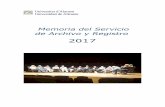 MEMORIA DEL SERVICIO DE ARCHIVO Y REGISTRO...registrada en la encuesta de 2013 (5,78), pero superior a la media general Memoria anual del Servicio de Archivo y Registro de la Universidad