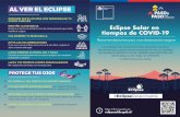 AL VER EL ECLIPSE · 2020. 12. 2. · Eclipse Solar en tiempos de COVID-19 Recomendaciones para una observación segura Los eclipses son acontecimientos astronómicos poco frecuentes