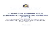 Clasificador Uniforme de las Actividades Económicas de ...REPÚBLICA DE NICARAGUA VIII Censo de Población y IV de Vivienda, 2005 CLASIFICADOR UNIFORME DE LAS ACTIVIDADES ECONOMICAS