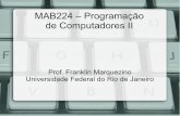 MAB224 – Programação de Computadores IIfranklin/xbt246/03-Python-OO.pdfgarantir o encapsulamento em Python, sem ficar definindo métodos get e set. Para isso, usa-se o conceito