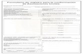 Formulario de registro para la conformación de Asociaciones Civiles · 2019. 7. 30. · de Asociaciones Civiles: Nombre de representante: Teléfono: Correo electrónico: 1 2 3 Presidente