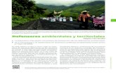 Defensores ambientales y territoriales...Adán Vez Lira –defensor de los sistemas de man - glares y humedales de La Mancha en Actopan, Veracruz, y opositor a las concesiones para