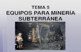 TEMA 5 EQUIPOS PARA MINERÍA SUBTERRÁNEAsaber.ucv.ve/bitstream/123456789/9453/5/TEMA 5 OPERACIONES MINERAS.pdfMétodos de minería subterránea excavación por subniveles (Sublevel