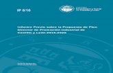 Informe Previo sobre la Propuesta de Plan Director de Promoción … · • Programa Operativo para el Fondo Social Europeo (FSE) de Castilla y León 2014-2020, aprobado por decisión