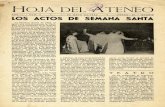 DE MAYO L ACTOS DE SEMANA · 2018. 7. 12. · 1.0 DE MAYO DE 1952 a PRADO. 21. - MADRID ' t.. tl - - L ACTOS ' DE SEMANA SANTA L La Sematia Santa de 1952, al (-- igual que anteriormente