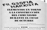 Elementos en torno a la construcción...revolucionario de Octubre (1917-1991) supuso la aparición por todo el globo del proletariado como sujeto transformador de la realidad social,