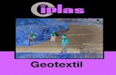 Geotextil...Un geotextil no se debe utilizar como capa de drenaje directo, ya que aunque su capacidad de drenaje se pueda medir en laboratorio con agua limpia, en condiciones reales,