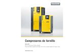 Compresores de tornillo · 2018. 10. 15. · Los compresores SK existen en su versión básica, con secador frigoríﬁ co de bajo consumo, y en versión AIR-CENTER, con secador frigoríﬁ