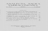 ANALECTA SACRA TARRACONENSIA · 2014. 10. 1. · ANALECTA SACRA TARRACONENSIA REVISTA DE CIENCIAS IIlSTóRICO-ECLF.SIASTICAS 2 FASCÍCULOS.AL AÑO Precio anual de suscripción Para