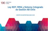 Ley REP: MMA y Sistema Integrado de Gestión AB Chile · ley REP hay municipios que tampoco lo saben”(Rodrigo Álvarez, 2019). “Elpaso siguiente es la recolección y clasificación