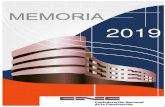 MEMORIA · 2020. 6. 16. · 2 Memoria 2019 Índice . Memoria 2019 3 Introducción ..... 5
