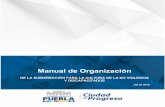 Manual de Organización MPUE1418/MO/IMACP017/SCNVD050 de la Subdirección para Cultura ... · 2018. 2. 26. · El presente manual contiene las descripciones y especificaciones de
