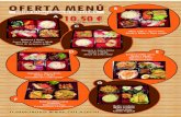 Sakura Oferta Menu A4 2016 · 2020. 4. 4. · Arroz frito $ Sushi y Maki Tiras de ternera y pollo A HORARIO de Lunes a Viernes de 12:00 a 16:30 h. OFERTA MENÚ EL MENÚ INCLUYE BEBIDA,