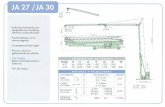 EPCO | Acasa MACARALE/JA30.pdf · equipados con variadores electrónicos de velocidad Puede trabaiar con la pluma plegada Contrapesos de hormigón Pluma y columna galvanizada en caliente
