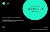 MANUAL DE USUARIO MONITOR LCD LEDcontent.etilize.com/User-Manual/1056602469.pdf · 7 ESPAOL ESPAOL 3 Quite los tornillos del soporte y separe el soporte del monitor. 4 Vuelva a ajustar