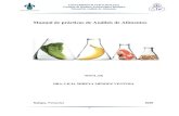 Manual de prácticas de Análisis de Alimentos · Manual de Análisis de Alimentos 7 1.0 INTRODUCCIÓN AL ANALISIS DE LOS ALIMENTOS El punto de partida para el estudio de la ciencia