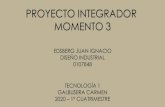 PROYECTO INTEGRADOR MOMENTO 3...PROYECTO INTEGRADOR MOMENTO 3 EDSBERG JUAN IGNACIO DISEÑO INDUSTRIAL 0107848 TECNOLOGÍA 1 GALBUSERA CARMEN 2020 –1 CUATRIMESTRE LA …