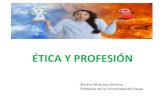 ETICA Y PROFESIÓN · 2020. 10. 23. · Conferencia Ética Profesional Adela Cortina - La ética de la profesión va de la mano con la ética de las organizaciones. - La ética de