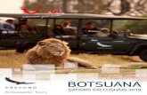 BOTSUANA - TUI Spain...2018/03/08  · Un experto ranger, nos guiará para conocer de cerca la vida salvaje de los mejores parques de Botsuana. Los safaris en 4x4, recorridos en barco