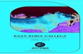 RAZA RUBIA GALLEGA · 2019. 5. 6. · Rula CG-8033 CV-1533 GU-608724 CV-2371 CG-5615 CV-608437. Calificación Morfológica GMD (kgs/día) Índice de conversión 82,25 1,739 Fecha