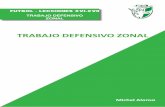 FUTBOL - LECCIONES XVI-XVII · 2020. 3. 2. · trarrestar una defensa zonal serán los “ingredientes” de los que disponemos para planiicar y construir el trabajo defensivo zonal.