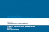 Presentazione di PowerPoint · 2020. 9. 16. · La Politica di Vicinato-La politica europea di vicinato è stata varata nel 2003 per sviluppare relazioni più strette tra l'UE e i