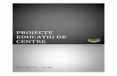 PROJECTE EDUCATIU DE CENTRE - gva.es · qual es creen els instituts d’Educació Secundària de Benifairó de les Valls, Betxí, Calp i Villar del Arzobispo. El nostre centre es
