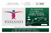Si visitas México - Gob · 2018. 9. 4. · 8. Anota el número de vuelo o matrícula de la línea aérea en la que entras o sales (lo en cuentras en tu pase de abordar). 9. Anota