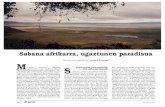 Sabana afrikarra, ugaztunen paradisua - Elhuyar Aldizkaria · 2013. 2. 6. · undu osoan, klima desberdinetan hedatu diren formazio belarkarak (estepak, la-rrediak eta sabanak) oso
